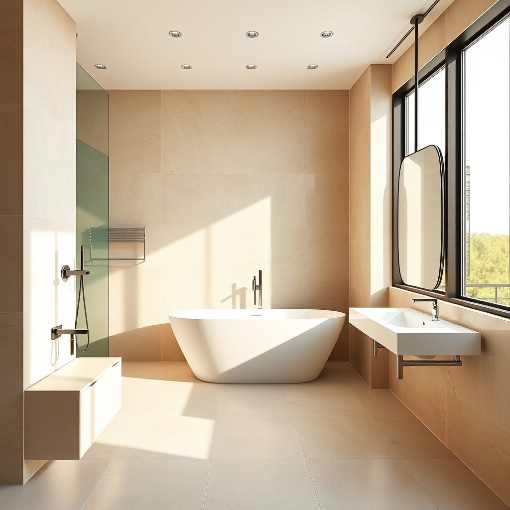 Custom bathroom layout example