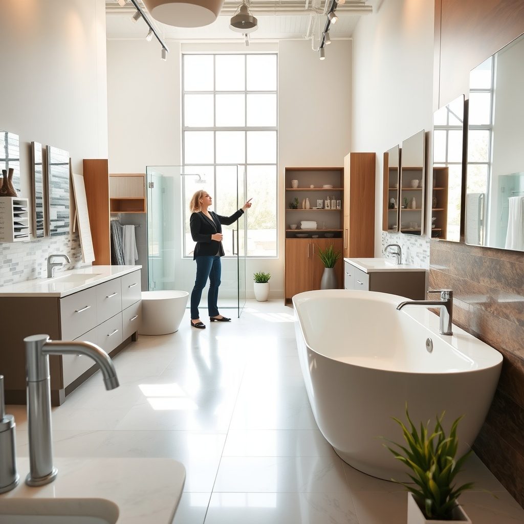 Custom bathroom layout example